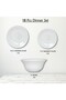 18 Pcs Opal ware Dinner ser Microwave Dishwasher Freezer safe - 2