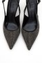 Novs Black Stone Women's Thin Heeled Evening Dress Shoes - 2