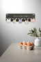 Mug Cup Hanger Wall Mount Mug Hanger Coffee Cup Stand Kitchen Organizer 5 Mugs 50X16 cm - 6