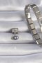 316L Steel Silver Color Hanging Eye Figure Evil Eye Bead Detail Nomination Charm - 2