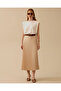 Elastic Waist Pleated Skirt