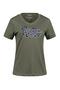 Alone Printed V-Neck Women's T-Shirt 406