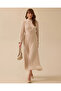 Pleated Detailed Flowing Dress