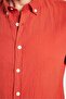 Men's Slim Fit Slim Fit 100% Cotton Linen Texture Button Collar Tile Shirt - 3