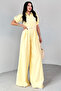 women's shirt collar belted wide-leg jumpsuit NBK4197