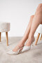 Lai̇la Twinkle Patterned Women's Low Heeled Stiletto - 2