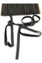 Chain Ribbon / Cotton Chain Ribbon / Black Ribbon Silver Chain / 5 Meters