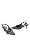 Pisagor Ps-32350 Women's 4 cm Open Back Stone Evening Dress Stiletto Shoes - 2