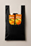 30X45 cm Black Medium Size Athlete Bag with Handle 5 Kilogram (Grocery Grocer Grocery Bag) - 3