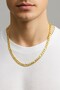 Gold Color Şavin Eyelet Chain Stainless Unisex Steel Necklace 55 Cm. Steel Necklace - 3331 - 2