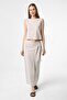 Beige Linen Blend Women's Blouse - 4