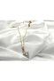 Stainless Steel Victoria Model Zircon Stone Women's Necklace Gold Color