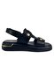 Venus 2544007 Daily Genuine Leather Sandals-Black - 3