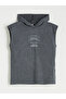 Anthracite Hooded Boy's Undershirt - 3