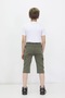 Boy's Light Blue Cargo Pocket Modern Linen Capri with Rope Detail Suitable for Summer Daily Use - 4
