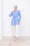 Hijab Shirt with Belted Epaulet Detail - 2