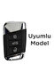 For Volkswagen Passat Skoda Oktavia Superb Seat Smart 3 Button Honeycomb Pattern Key Remote Protection Case Black Blue - 2