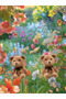 Glamarsus ms cute plush bear earrings rabbit earrings beige brown - 4
