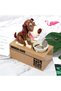 Money Eating Dog Piggy Bank Cute Moving Toy Fun Decor for Home Office Kids Gift - 2