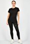Women Sportswear Fit Mesh Sleeves Training Top, Black - 3