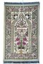 Portable praying mat With elegant Bag with Strip Multicolored Soft Islamic Prayer Rug (Purple) - 6