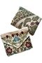 Portable Praying Mat With Elegant Bag with Strip Multicolored Soft Islamic Prayer Rug (Turquoise) - 9