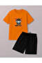 Unisex Mood Printed Design Shorts Set
