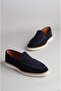 Seç 3134 Genuine Leather Casual Men's Shoes Navy Blue Suede - 4