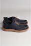 Seç 215341 Genuine Leather Casual Men's Shoes Navy Blue - 5