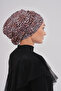 Elastic Leopard Pattern Black Hijab Bonnet Daily Use Sports Bonnet Practical Shawl Scarf - 7