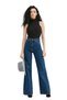Harmony Women's Lycra Stretchy Special Wide Leg Jeans, Palazzo Model Loose Cut Wide Leg - 3