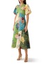 Avery Spliced Midi Linen Dress Multicolor - 2