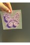 Iron-On Purple Color Butterfly Transfer Printing Arma 11X11 cm - 3