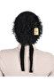 Ruffled, Non-Slip, Seamless Front, Silicone, Black Bonnet, Inner Bun, Hijab-Ready Headscarf - 3