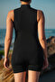 Women's Double Strap Dress Swimsuit with Internal Tights - 7