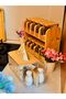 Plastic Napkin Holder and Organizer with Bamboo Lid, 25 X 12 X 10 cm - 7