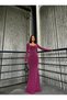 Sweetheart Neckline Fish Model Flowers Fabric Evening Dress Dried Rose 583114