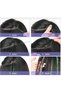 Dark Pink Color Glitter Side Hairpiece Hair Tinsel Shiny Hair (50 cm) - 3