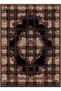 Kemal Collection Plaid Detailed Traditional Pattern Woven Base Decorative Carpet Kemal67