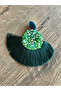 Large Tassel Colorful Beaded Style Women's Earrings - 5