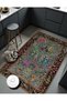 Kemal Collection Colorful Ethnic Floral Motif Beauty Written Pattern Woven Base Decorative Carpet Kemal66 - 3