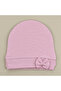 Bow Baby Girl Combed Cotton Hat (Newborn)
