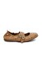 34353 Tan Genuine Leather Women's Classic Shoes