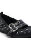 34353 Black Genuine Leather Women's Classic Shoes - 5