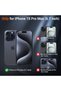 Apple iPhone 15 Pro Max Case Hologram Fluffy Anti-Impact Silicone Cover - 4