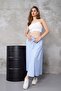 Long Elastic Waist Skirt with Flannel Pockets, Non-See-Through Poplin Fabric Seasonal Skirt (90cm) - 7