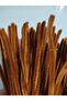 50 Pieces Light Brown Chenille, Feathered Wire Suitable for Flower Making, 30 cm 6mm - 3