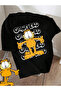 Unisex Men/Women Garfield Custom Printed Oversize Cotton T-Shirt