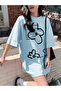 Unisex Men/Women Flower Custom Printed Oversize Cotton T-Shirt - 3