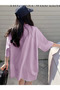 Unisex Men/Women Flower Custom Printed Oversize Cotton T-Shirt - 5